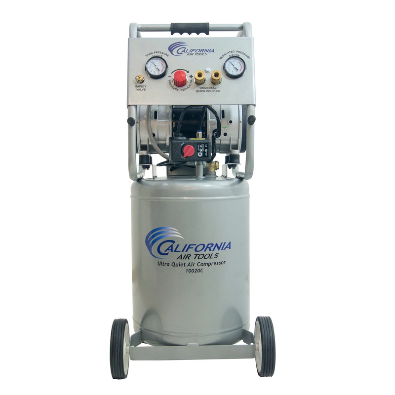 2HP 10 Gallon Oil-Free Steel Tank Air Compressor - Ultra Quiet